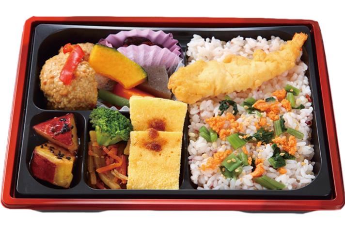 管理栄養士監修 海老天と雑穀ご飯弁当