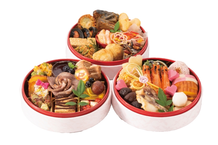 完成した「新春万福おせち」