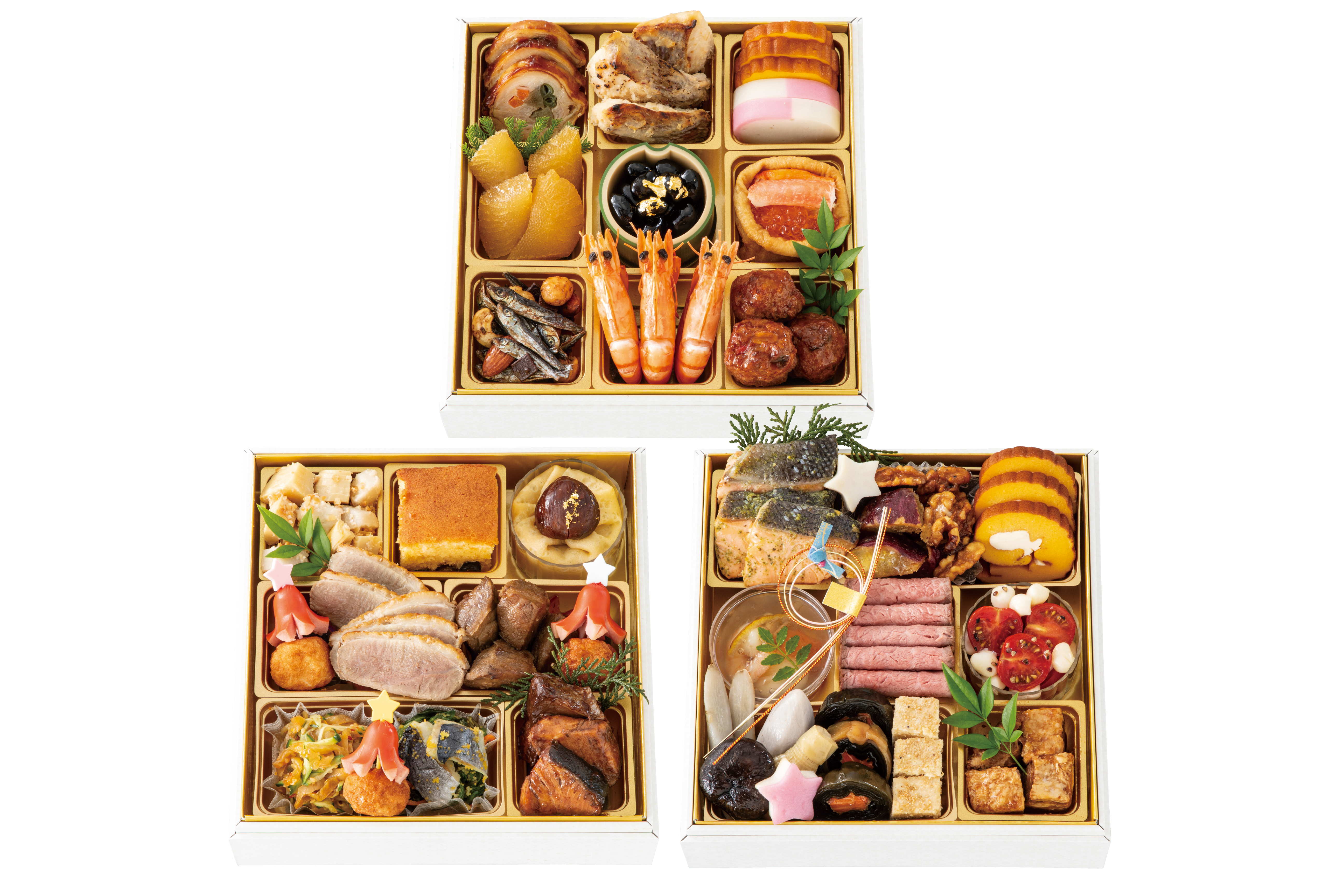 完成した「新春万福おせち」